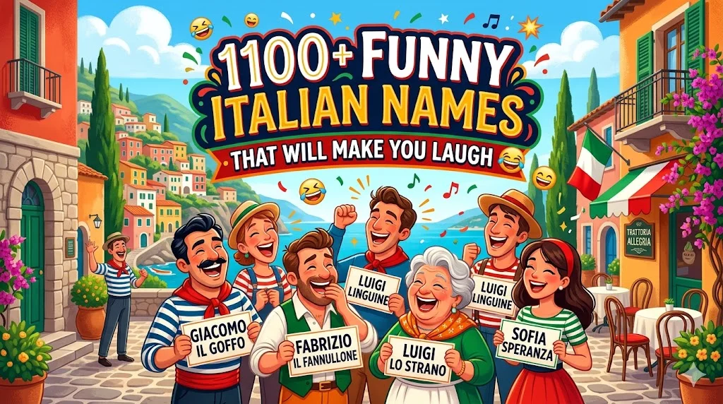 1100+Funny Italian Names That Will Make You Laugh 😂