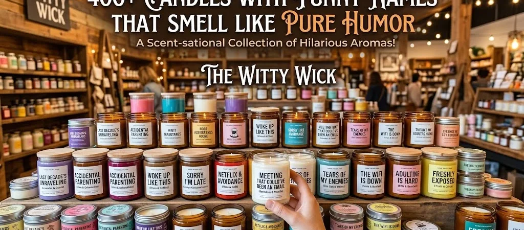 400+ Candles With Funny Names That Smell Like Pure Humor