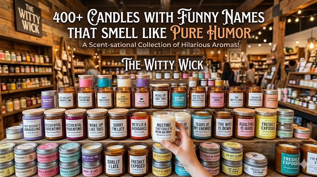 400+ Candles With Funny Names That Smell Like Pure Humor
