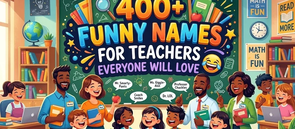 400+Funny Names for Teachers Everyone Will Love 😂