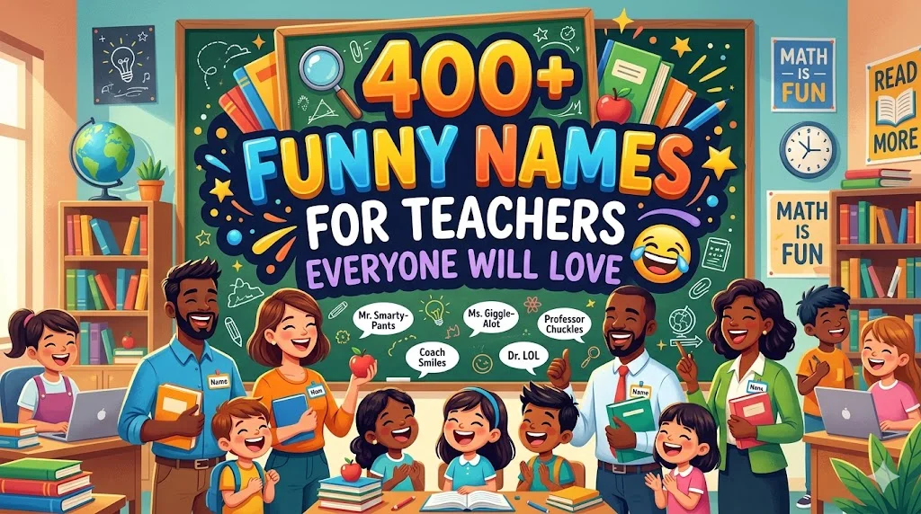 400+Funny Names for Teachers Everyone Will Love 😂