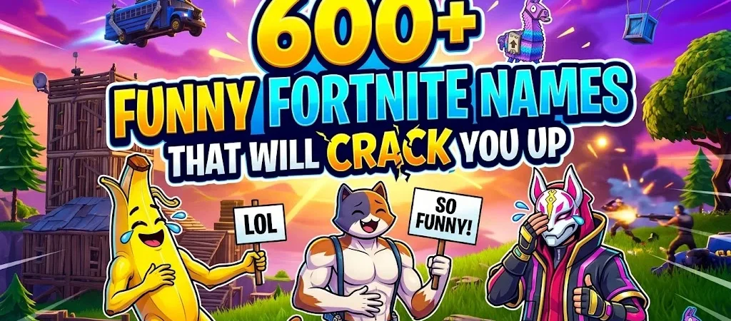 600+Funny Fortnite Names That Will Crack You Up