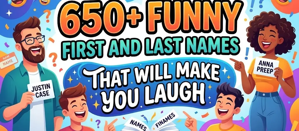 650+Funny First and Last Names That Will Make You Laugh