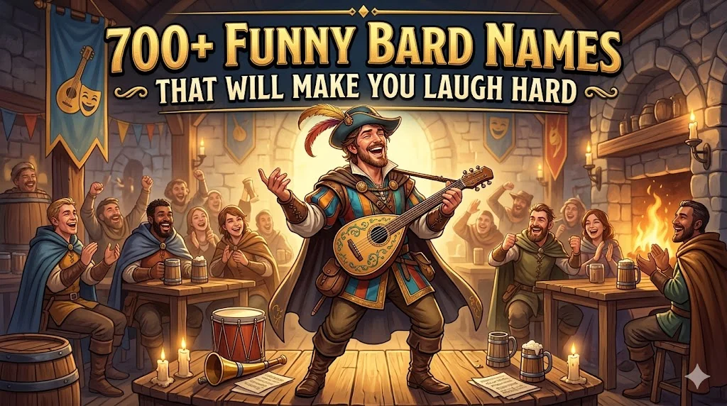 700+Funny Bard Names That Will Make You Laugh Hard