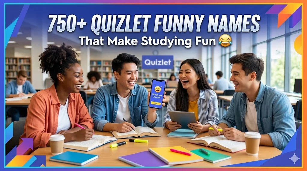 750+Quizlet Funny Names That Make Studying Fun 😂
