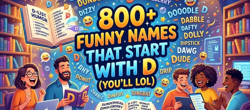 800+ Funny Names That Start With D (You’ll LOL)