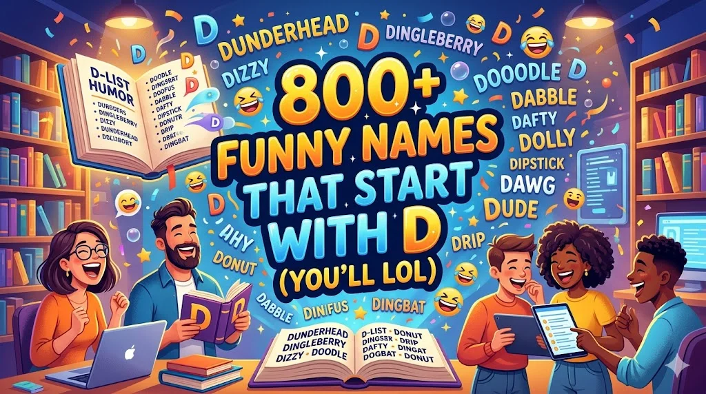 800+ Funny Names That Start With D (You’ll LOL)