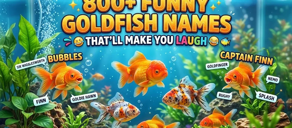 800+Funny Goldfish Names That’ll Make You Laugh