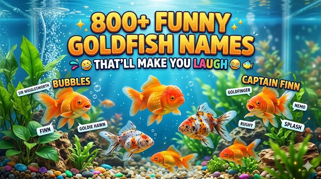800+Funny Goldfish Names That’ll Make You Laugh