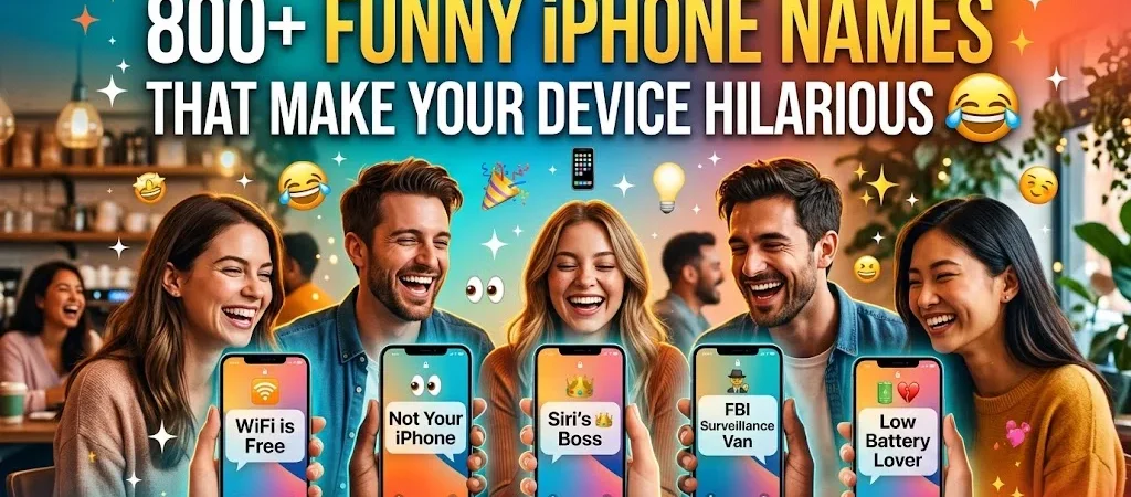 800+Funny iPhone Names That Make Your Device Hilarious 😂