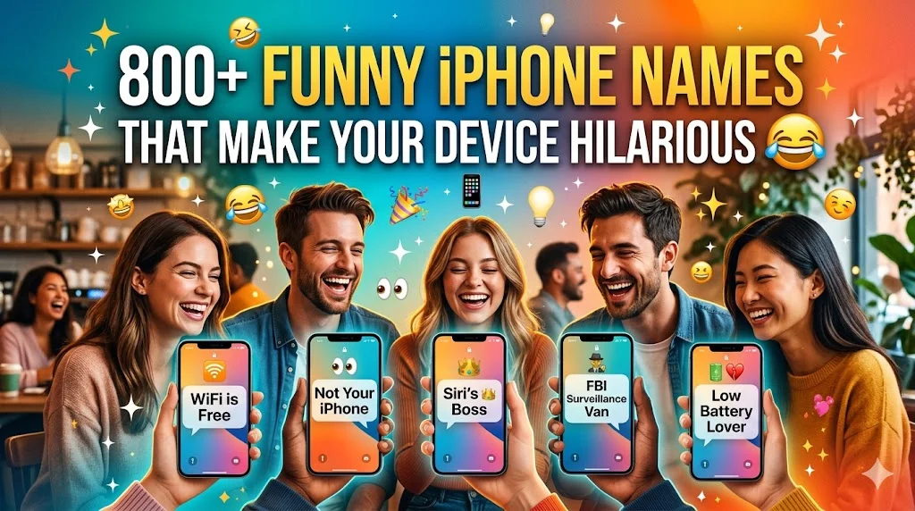 800+Funny iPhone Names That Make Your Device Hilarious 😂