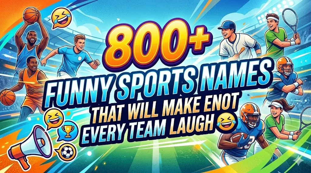 800+Funny Sports Names That Will Make Every Team Laugh 😂