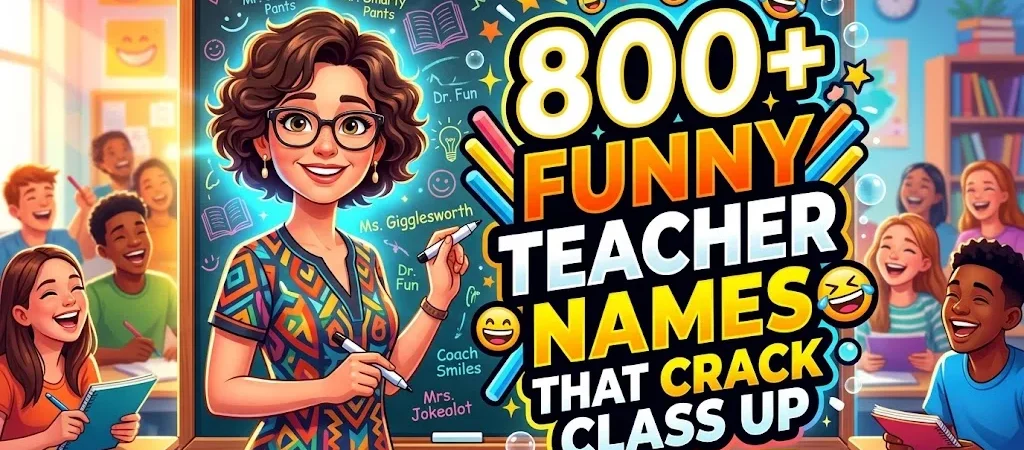 800+Funny Teacher Names That Crack Class Up