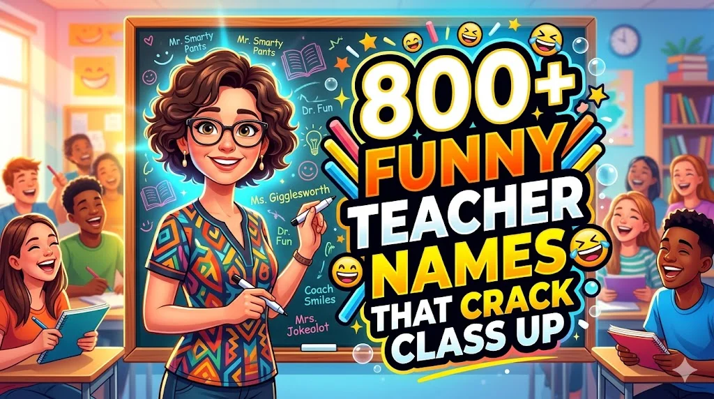 800+Funny Teacher Names That Crack Class Up