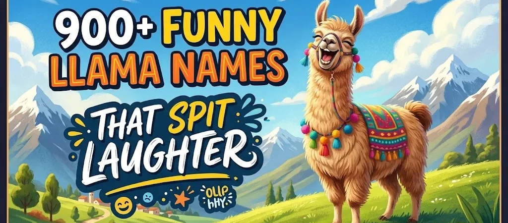 900+ Funny Llama Names That Spit Laughter 