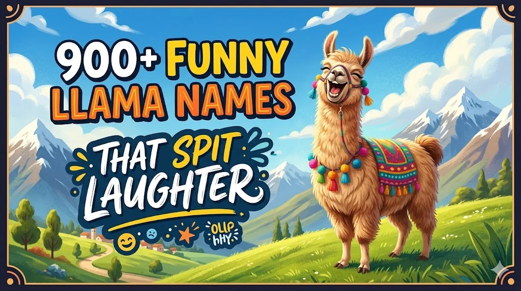 900+ Funny Llama Names That Spit Laughter 