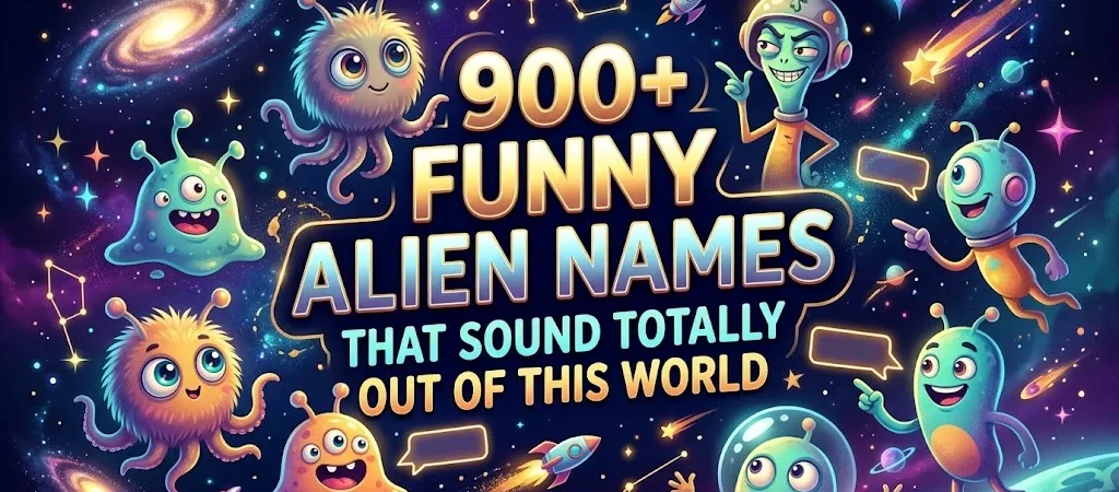900+Funny Alien Names That Sound Totally Out of This World
