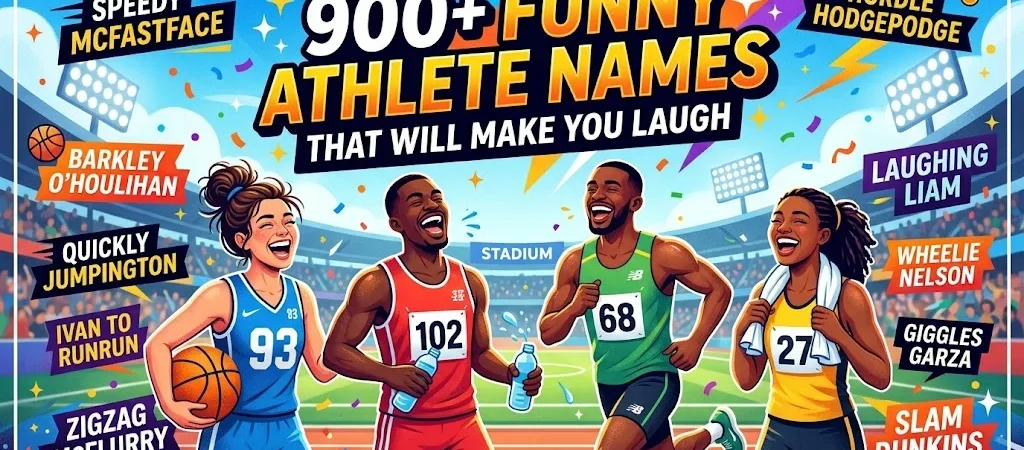 900+Funny Athlete Names That Will Make You Laugh