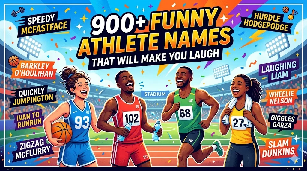 900+Funny Athlete Names That Will Make You Laugh