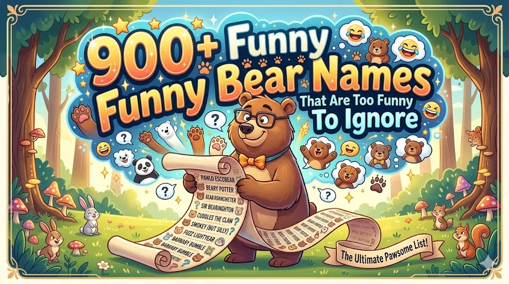 900+Funny Bear Names That Are Too Funny To Ignore