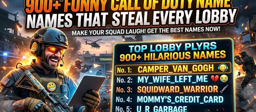 900+Funny Call of Duty Names That Steal Every Lobby
