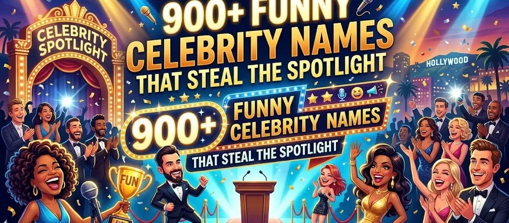 900+Funny Celebrity Names That Steal the Spotlight