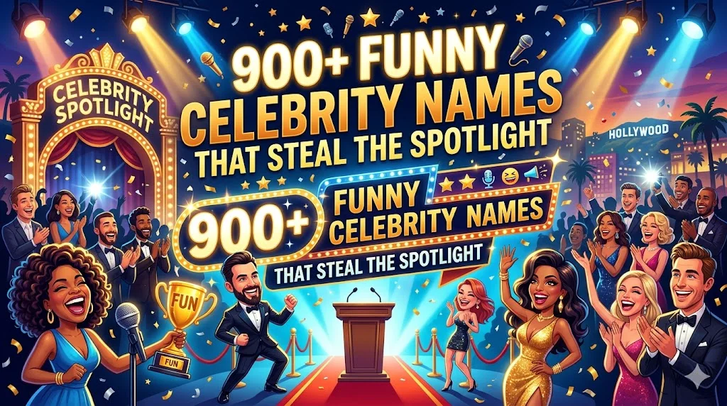 900+Funny Celebrity Names That Steal the Spotlight