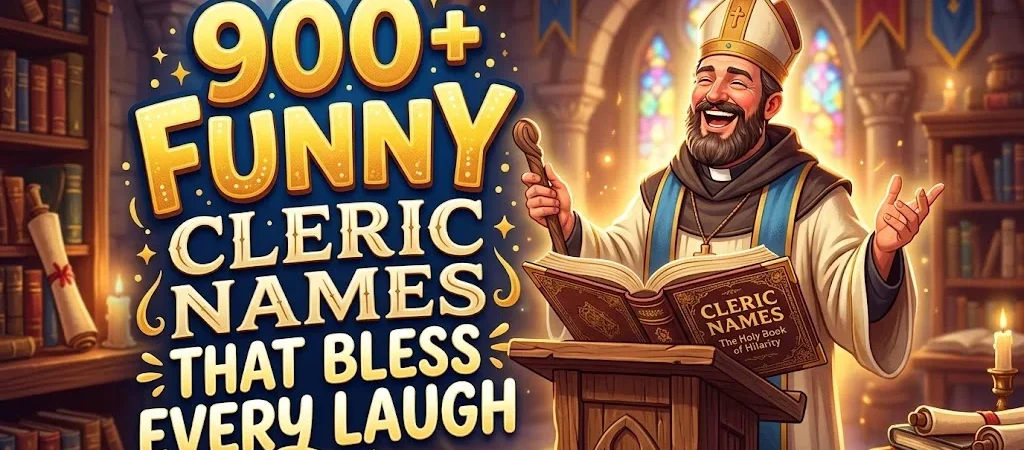 900+Funny Cleric Names That Bless Every Laugh 