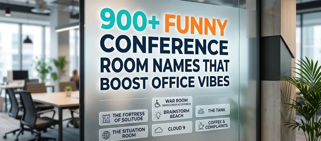 900+Conference Room Names Funny That Boost Office Vibes