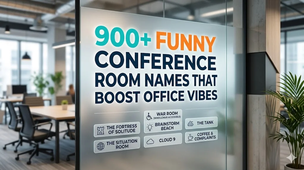 900+Funny Conference Room Names That Boost Office Vibes