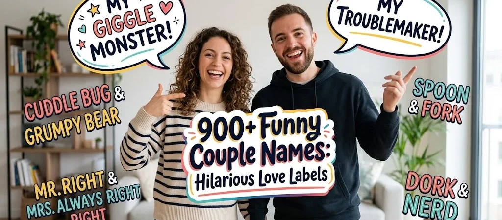 900+Funny Couple Names: Hilarious Love Labels💑