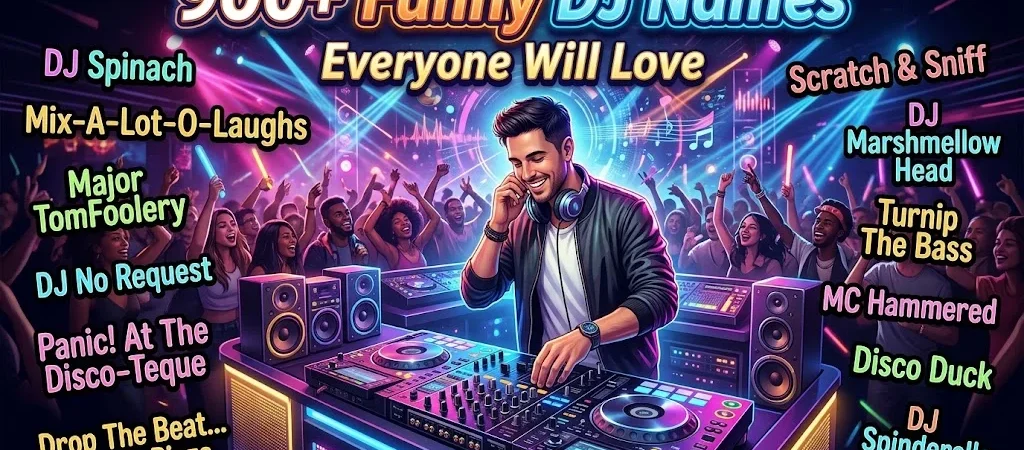 900+Funny DJ Names Everyone Will Love