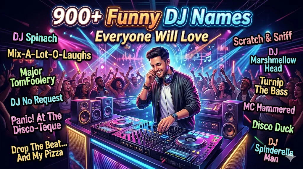 900+Funny DJ Names Everyone Will Love