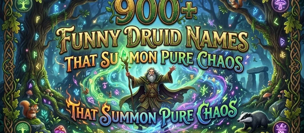 900+Funny Druid Names That Summon Pure Chaos