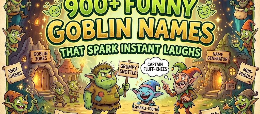 900+Funny Goblin Names That Spark Instant Laughs