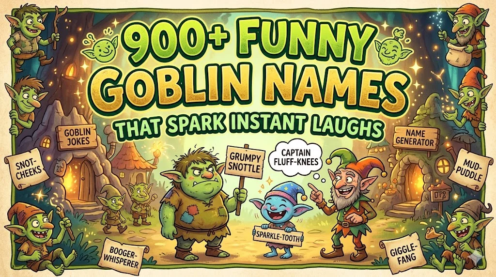 900+Funny Goblin Names That Spark Instant Laughs