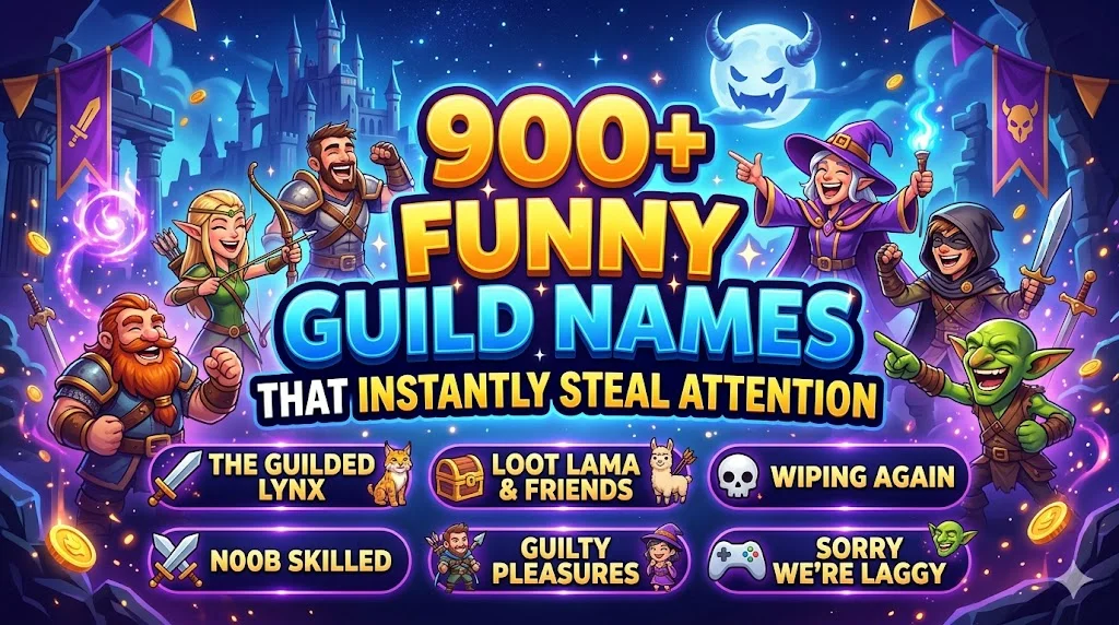 900+Funny Guild Names That Instantly Steal Attention