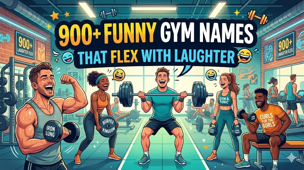 900+Funny Gym Names That Flex With Laughter