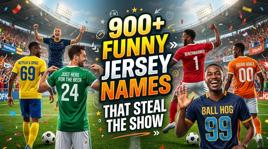 900+Funny Jersey Names That Steal The Show