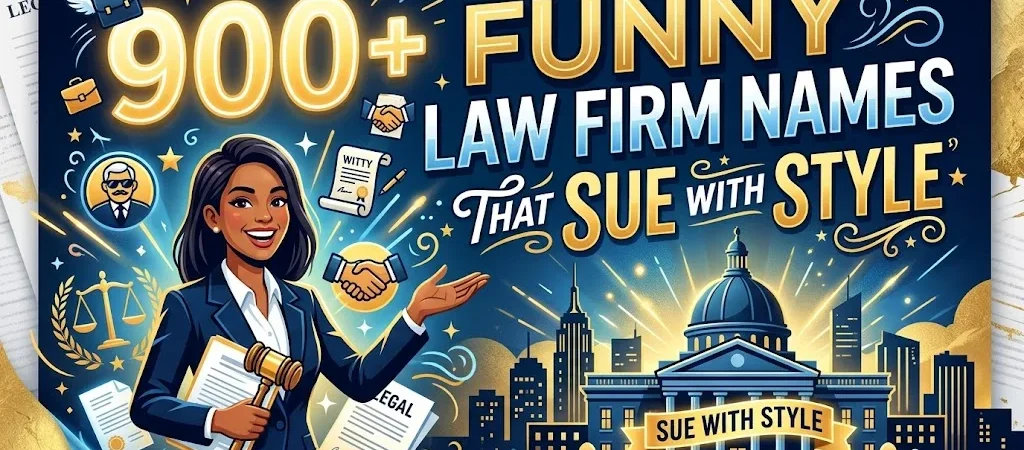 900+Funny Law Firm Names That Sue With Style