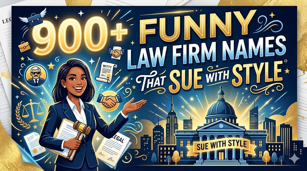 900+Funny Law Firm Names That Sue With Style