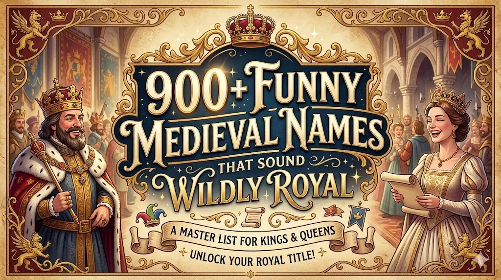 900+Funny Medieval Names That Sound Wildly Royal