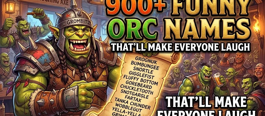 900+Funny Orc Names That’ll Make Everyone Laugh