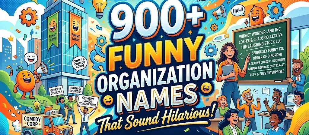900+Funny Organization Names That Sound Hilarious