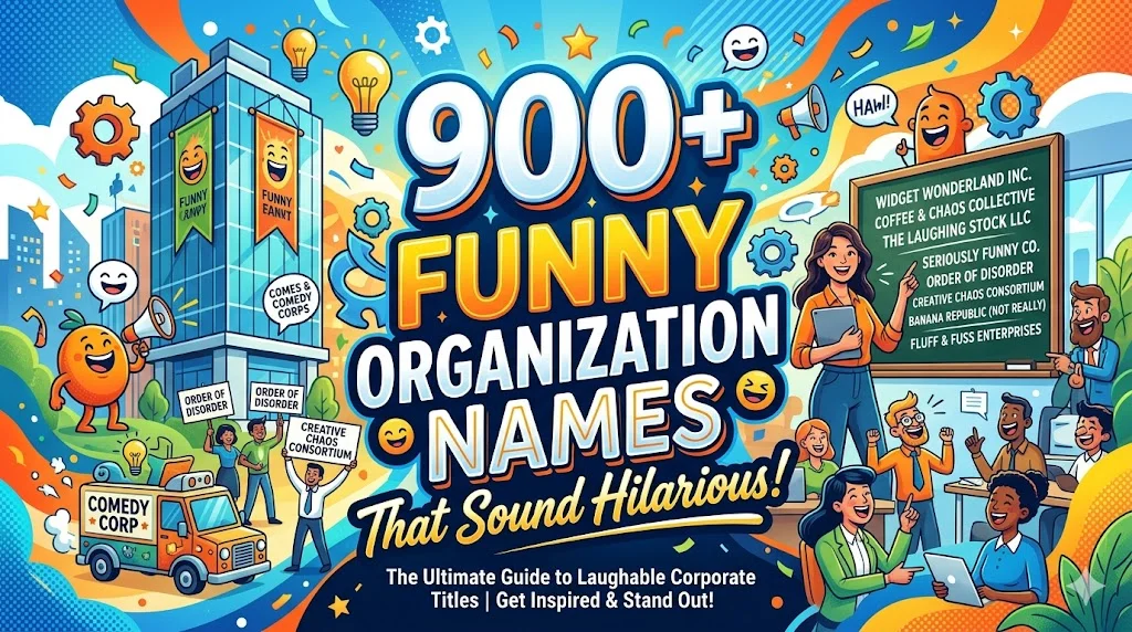 900+Funny Organization Names That Sound Hilarious