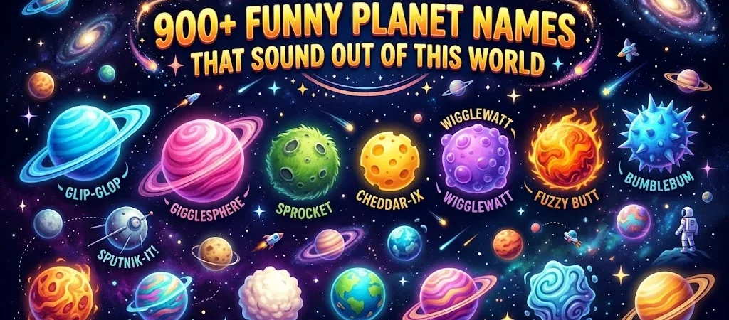 900+Funny Planet Names That Sound Out Of This World