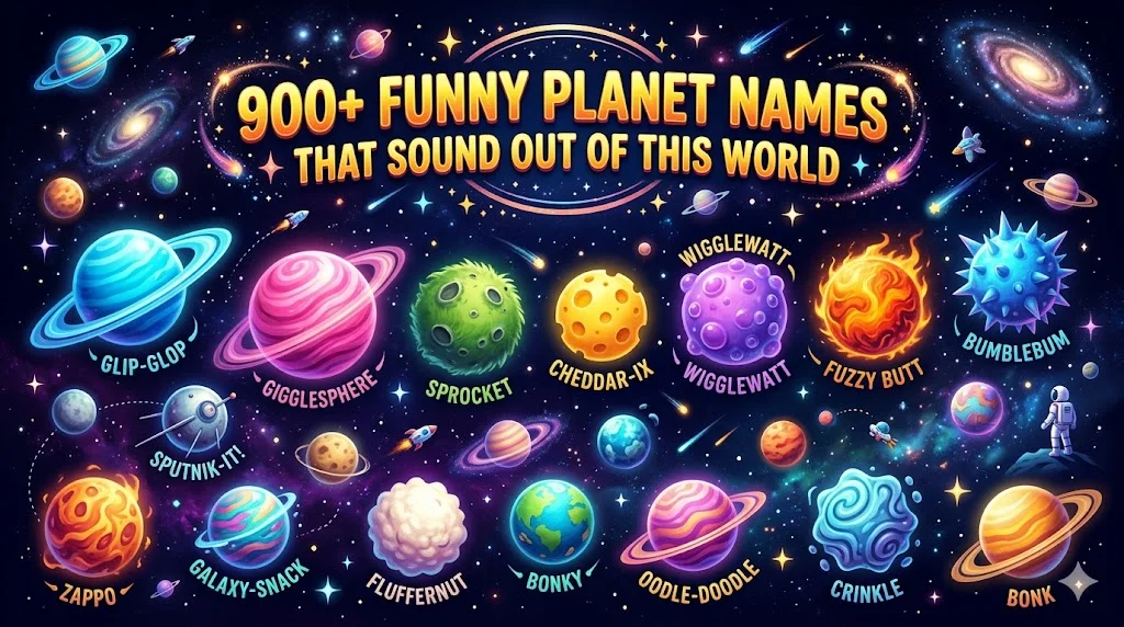 900+Funny Planet Names That Sound Out Of This World