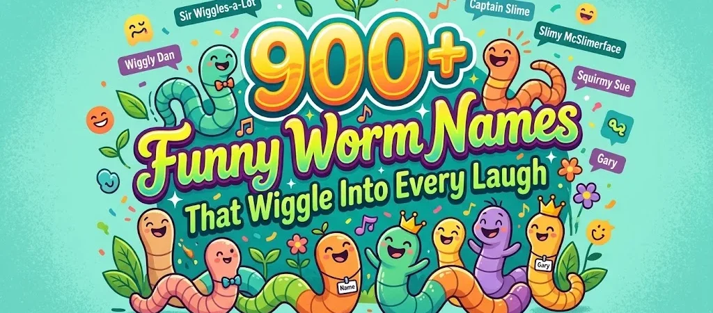 900+Funny Worm Names That Wiggle Into Every Laugh
