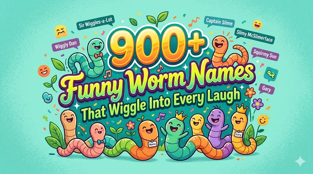 900+Funny Worm Names That Wiggle Into Every Laugh