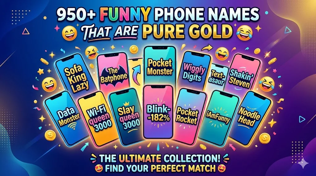 950+Funny Phone Names That Are Pure Gold 😂